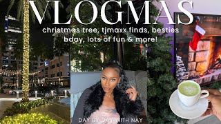 VLOGMAS WK1 PUTTING UP MY TREEBFS BIRTHDAYHOLIDAY GIVEAWAYO122 UPDATESSHOPPING amp MORETL [upl. by Washington]