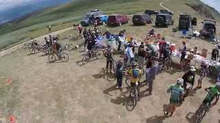 Top of Columbine  Flyover  Leadville MTB 100 [upl. by Adiahs]