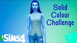 Solid Colour Challenge No CC The Sims 4 Create A Sim [upl. by Merc]