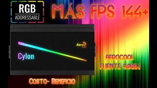 Fuente Aerocool Cylon 500W RGB  REVIEW Y COLOCACION  LIMPIEZA GABINETE SENTEY J20 [upl. by Rialb589]