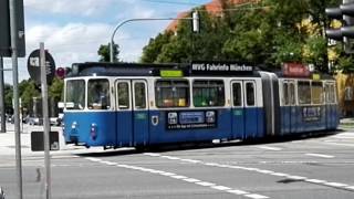 Straßenbahn der MVG Wende rückwärts Dachhauer  Baldurstraße [upl. by Penrose]