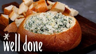 3 Easy Ways To Cut Bread Enjoy Your Bread Bowl Or The Perfect Sandwich  Food Hacks  Well Done [upl. by Ahsiekin]