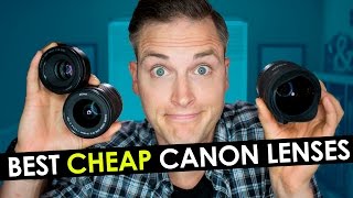 Best Canon Lens for Video — Top 3 Cheap Canon Lenses for YouTube [upl. by Emelda]