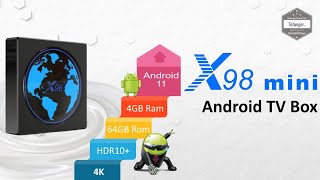 X98 Mini Box TV Android 11  S905W2  4K 2K UHD  4GB Ram amp 64GB Rom  Unboxing [upl. by Enilehcim]