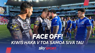 FACE OFF KIWIS HAKA vs TOA SAMOA SIVA TAU  One of the most incredible challenges youll ever see [upl. by Acisseg]