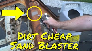 Harbor Freight Portable Sand  Abrasive Blaster Kit Review quotSand Blasterquot New Tool Day Tuesday [upl. by Thorfinn745]