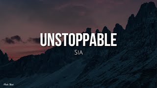 Unstoppable lyrics  Sia Inglés  Español [upl. by Ligriv]