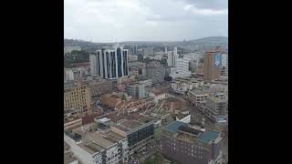 Aerial view Kampala city  uganda kampalauganda amazing trending [upl. by Ailima]