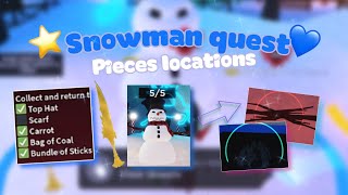 💙⭐️❄️ALL FROSTY QUEST item locations ☃️⛄️survive the killer 2023 Christmas update QUEST ❄️🌨️ [upl. by Yenial500]