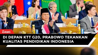 Pernyataan Presiden Prabowo pada Sesi Pertama KTT G20 Brasil [upl. by Othilia141]