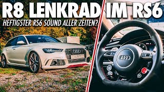 NICHT ZU TOPPEN AUDI RS6 PERFORMANCE SOUND  R8 LENKRAD amp KLAPPENSTEUERUNG  Cete Automotive [upl. by Hayimas867]