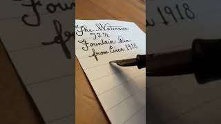 My oldest fountain pen The Waterman 52 12 [upl. by Canale]