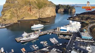 Vestmannaeyjar Iceland Birds Eye View [upl. by Auhsaj]