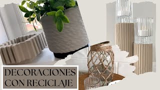 DECORACIONES PARA EL HOGAR CON RECICLAJE [upl. by Octavius]