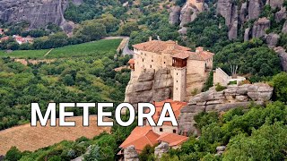 Meteora Monasteries Greece and Greek Relaxing Music Bouzouki Instrumental [upl. by Evette44]