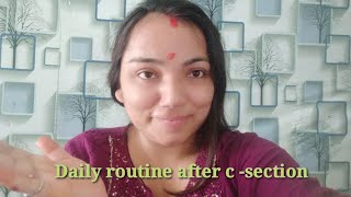 daily routine after c section lifewithnewborn csectiondelivery dailylife newborn trendingvlog [upl. by Earaj]