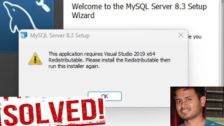 Fix MySQL Installer Error Visual Studio 2019 x64 Redistributable Required  Easy Solution [upl. by Annail]