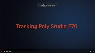 Tracking Demo Poly Studio E70  Español ES [upl. by Leumel429]