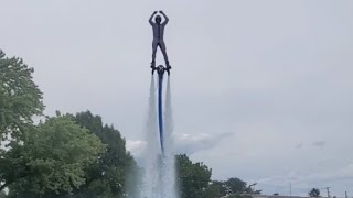 Jetpack Flying Water Circus at the York Interstate Fair water circus jetski [upl. by Eatton325]