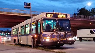 oldest TransLink bus in 2023 on route 80 Marine Drive Stn Express [upl. by Jeuz]