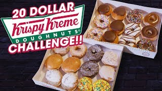 Krispy Kreme Doughnuts Fast Food Challenge Two Dozen Assorted [upl. by Ettenwahs]