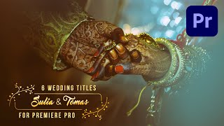 Create Animated Wedding Titles  Premiere Pro Tutorial [upl. by Edak]