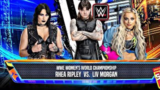 WWE 2K24 Rhea Ripley vs Liv Morgan Special Referee Dom [upl. by Sandie]