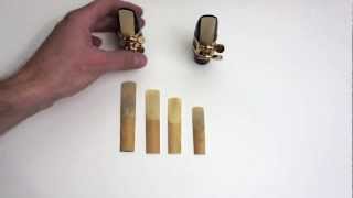 Saxophone Lesson  Saxophone ReedsHow to choose and adjust them [upl. by Tlevesoor852]