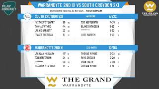 Warrandyte 2nd XI v South Croydon 2XI [upl. by Ahseral]