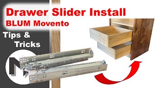 Installation of the BLUM Movento Drawer Slider [upl. by Beaulieu]