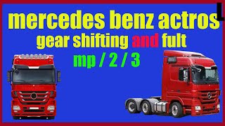 mercedes benz actros truck gear shifting [upl. by Kerri]