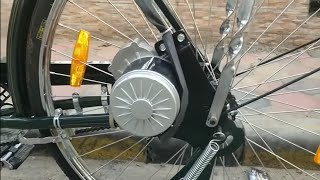 Build a powerful Electric Bicycle at homePMDC 250W GEARED MOTOR [upl. by Schweitzer]