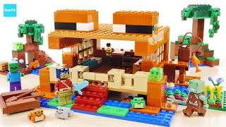 レゴ マインクラフト カエルハウス 21256 ／ LEGO Minecraft The Frog House Speed Build amp Review [upl. by Bartel]