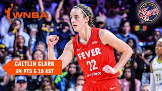 CAITLIN CLARK BREAKS WNBA RECORD FOR ASSISTS IN A GAME 🙌 Drops 19 dimes vs Wings  WNBA on ESPN [upl. by Heiner899]