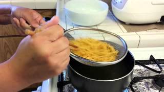 Cooking Chinese Egg Noodle [upl. by Cimbura]