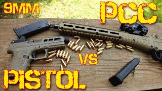 9mm Pistol vs 9mm PCC Pros and Cons [upl. by Nnairek]