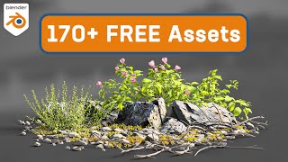 New FREE Plant Assets For Blender [upl. by Winser]