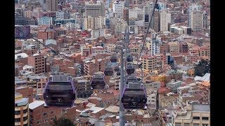 Teleferico La Paz 2019  clean public transport in Bolivia [upl. by Carline]