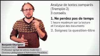 3 conseils pour réussir lAnalyse de textes comparés Tremplin 2 [upl. by Moria498]