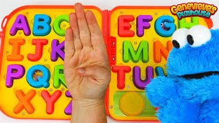 Learn how to Sign the Alphabet with Cookie Monster [upl. by Eillil]