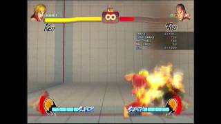 Street fighter IV  Ken 99 hit combo training ONLY [upl. by Mattson206]