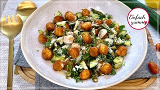 Knuspriger GNOCCHI  SALAT 🥗  Thermomix® amp Airfryer 👍🏻 [upl. by Feliks720]