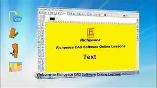 Richpeace CAD Software Online Lessons Tip of the dayText V9 [upl. by Genaro530]