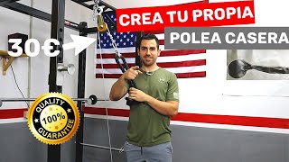 Como Hacer Polea de Gimnasio Casera [upl. by Ardnola]