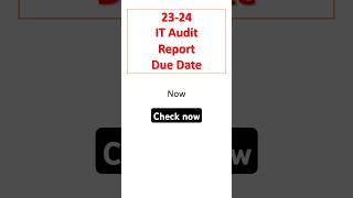 Income tax audit 2324 last date extended audit2324 incometax taxaudit audit [upl. by Margi]