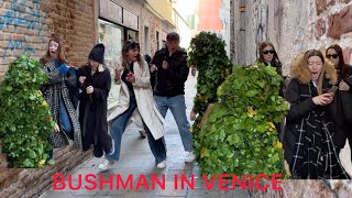 The Bushman Prank of Venice entertaining the world by scaring the world [upl. by Davies]