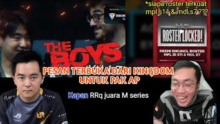 REACTION IS BACK  TERNYATA INI PESAN TERBUKA DARI KINGDOM UNTUK PAK AP [upl. by Chaker]