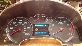 Bench Test Chevy Equinox Instrument Panel Cluster [upl. by Nojel]