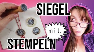 Siegel ohne Siegel Werkzeug es geht mit jedem GUMMI Stempel [upl. by Paulette]