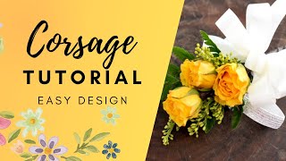 How to make a corsage  EASY [upl. by Aigil888]